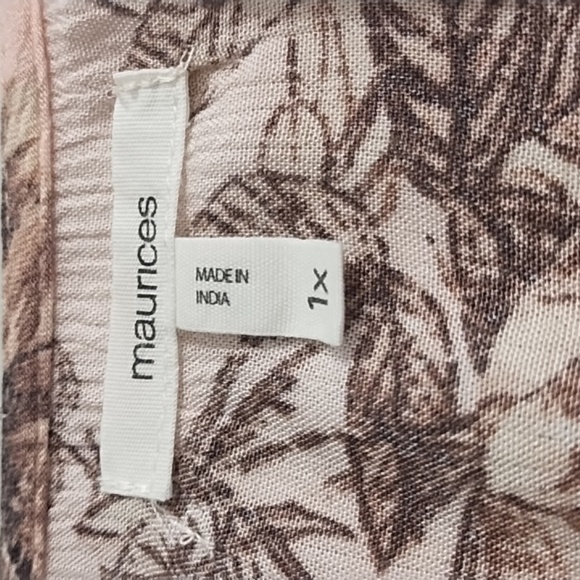 Soft Pink Floral Ruffled Tunic Blouse with Long Blouson Sleeves - Picture 8 of 11